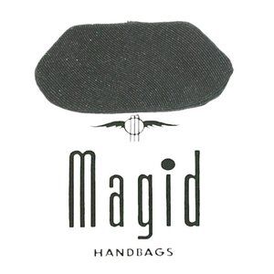 Vintage Magid Hand Bead Black Clutch